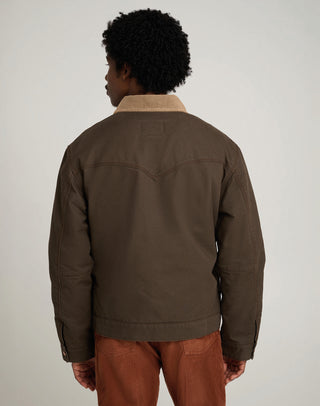 WRANGLER MURRAY JACKET - Mountain Olive Brown - 112378522