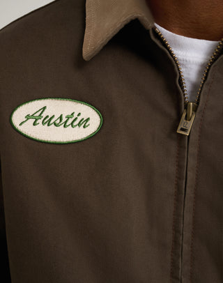 WRANGLER MURRAY JACKET - Mountain Olive Brown - 112378522
