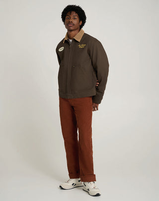 WRANGLER MURRAY JACKET - Mountain Olive Brown - 112378522