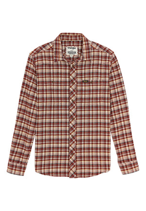 WRANGLER Will Shirt - Garnet Tartan - 112378523
