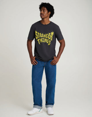 WRANGLER Stranger Things Tee Kurzarm T-Shirt - Neon Slime Tide - 112378547