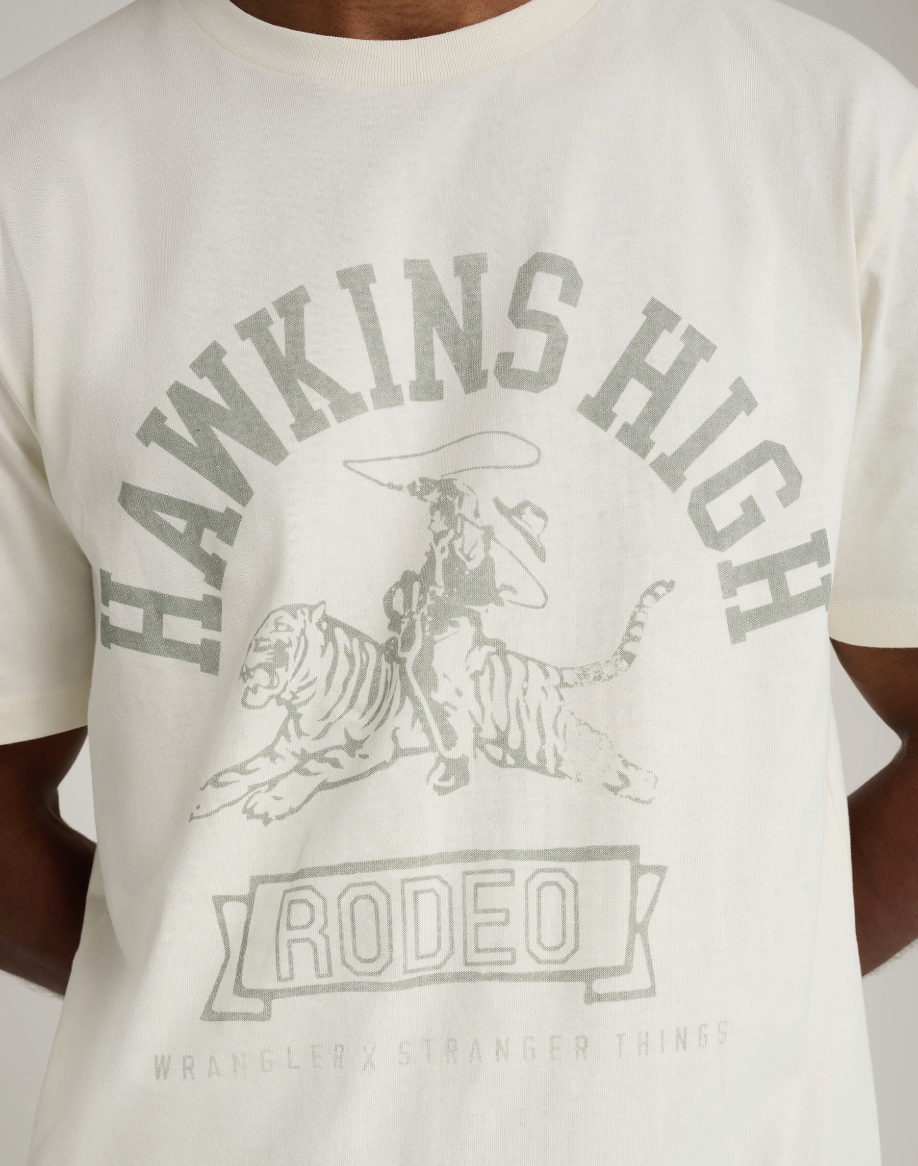 WRANGLER hawkins high tee T-Shirt - Seafoam Meadow - 112378555 von Wrangler