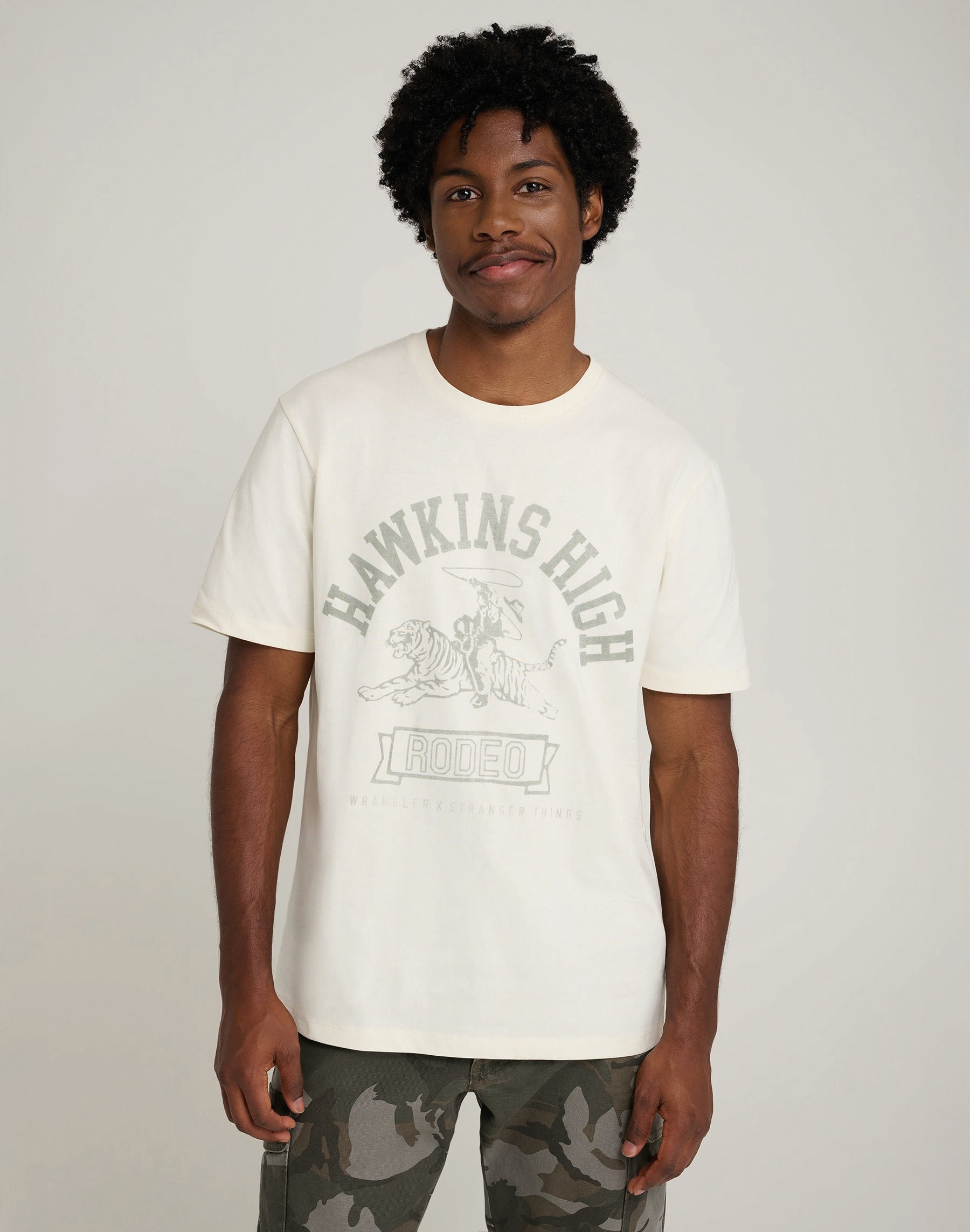 WRANGLER hawkins high tee T-Shirt - Seafoam Meadow - 112378555 von Wrangler