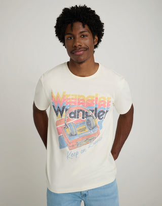 WRANGLER Strange Things T-Shirt - Marshmallow Lemon - 112378556