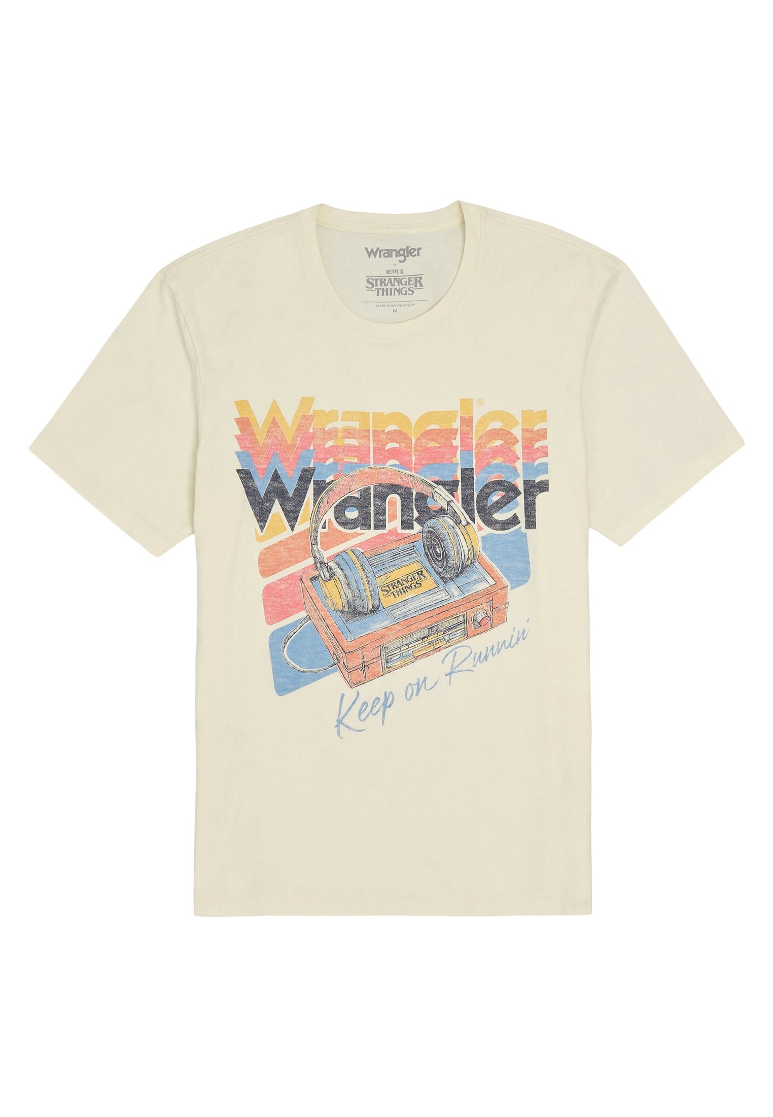WRANGLER Strange Things T-Shirt - Marshmallow Lemon - 112378556