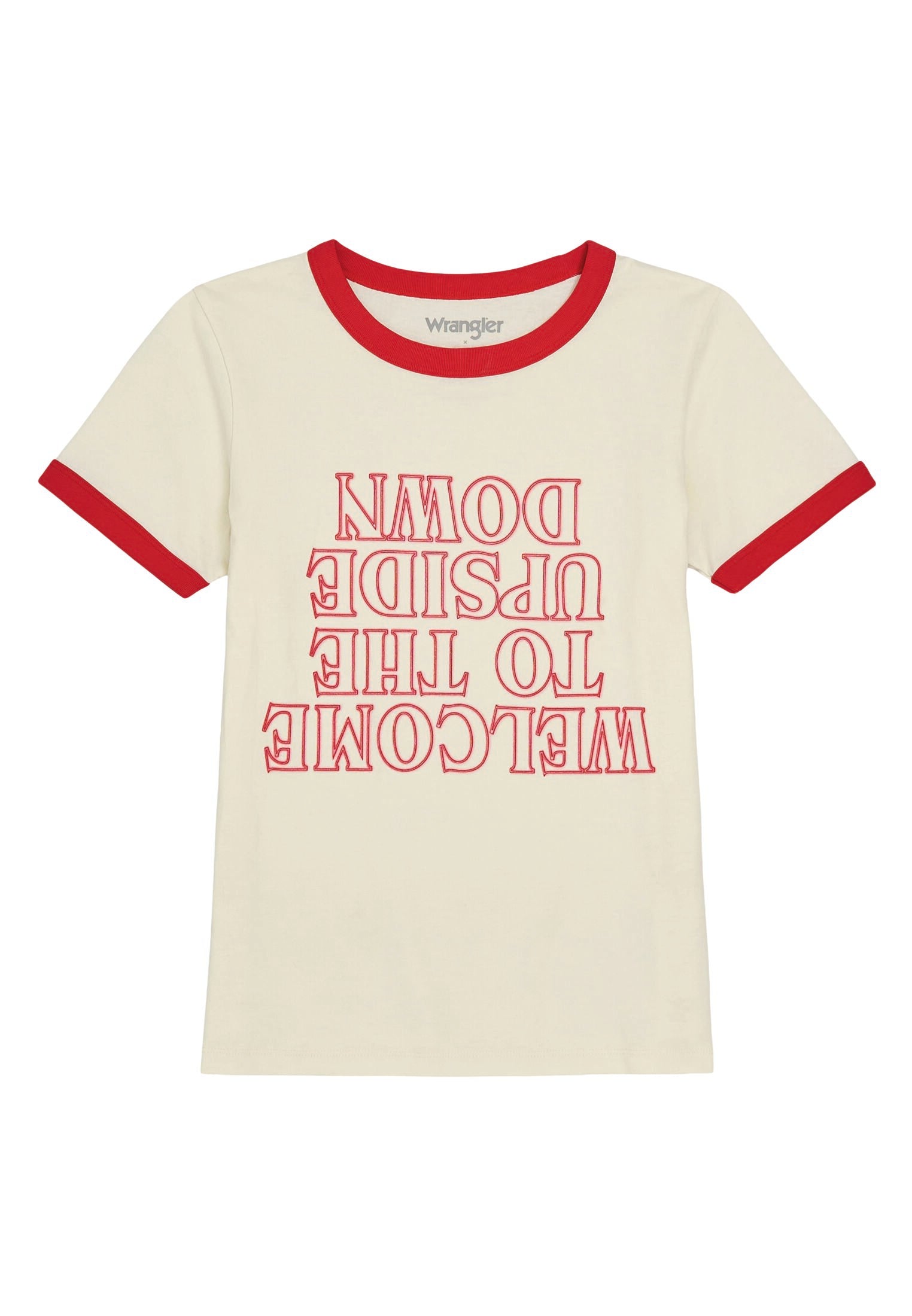 WRANGLER the upside down tee T-Shirt - Marshmallow Haze - 112378558