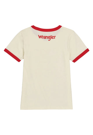 WRANGLER the upside down tee T-Shirt - Marshmallow Haze - 112378558