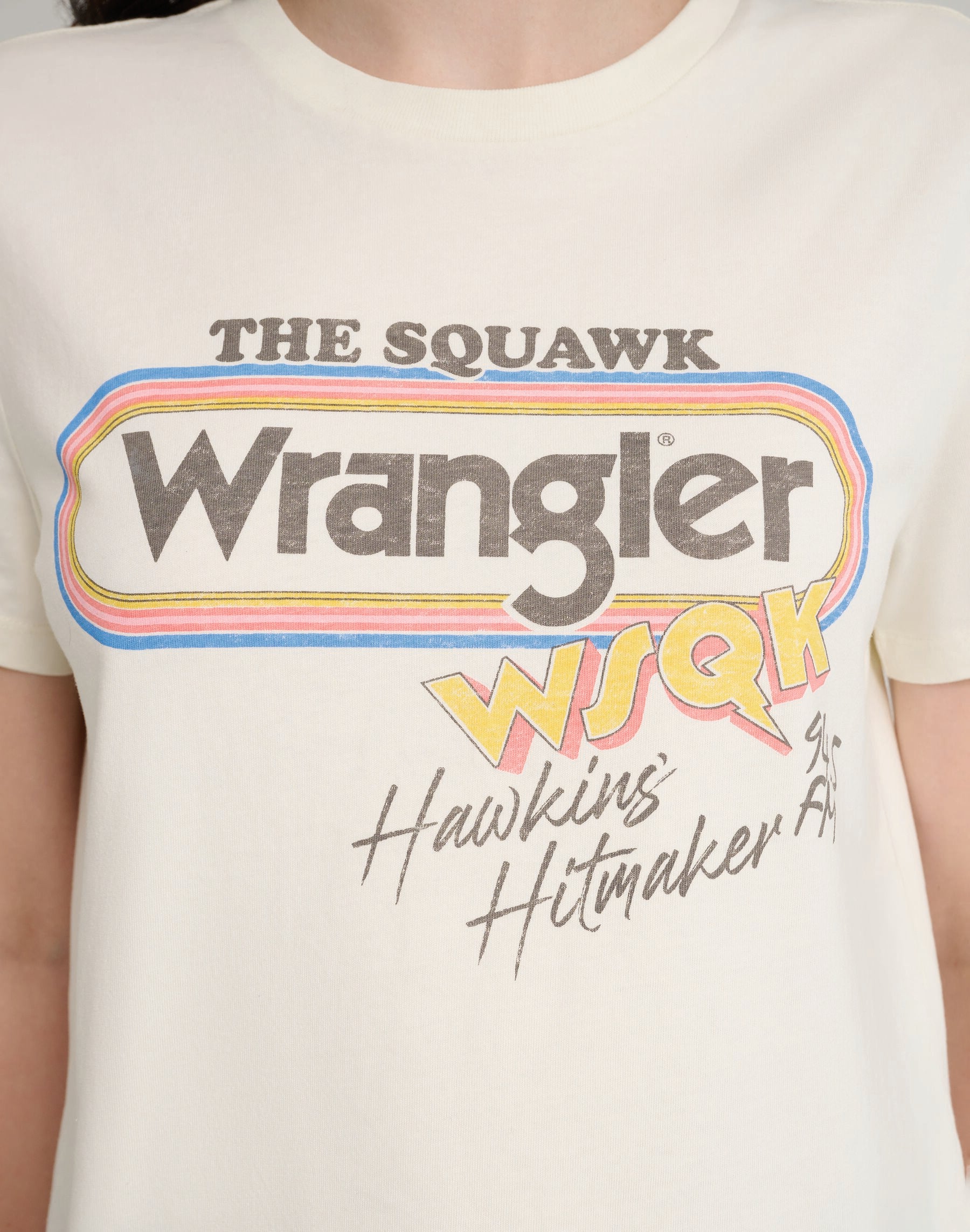WRANGLER Wskq Tee T-Shirt - Soft Pistachio Cream - 112378559 von Wrangler