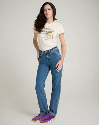 WRANGLER Wskq Tee T-Shirt - Soft Pistachio Cream - 112378559