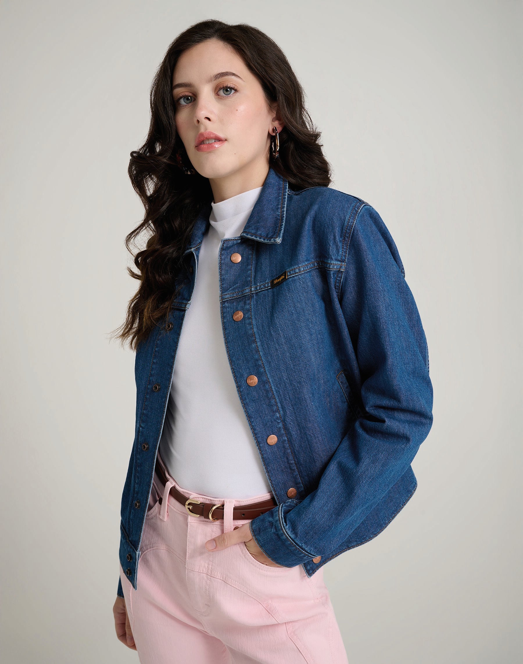 WRANGLER NANCY JACKET - Electric Indigo Blue - 112378560 von Wrangler