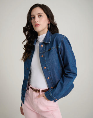 WRANGLER NANCY JACKET - Electric Indigo Blue - 112378560