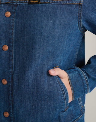 WRANGLER NANCY JACKET - Electric Indigo Blue - 112378560