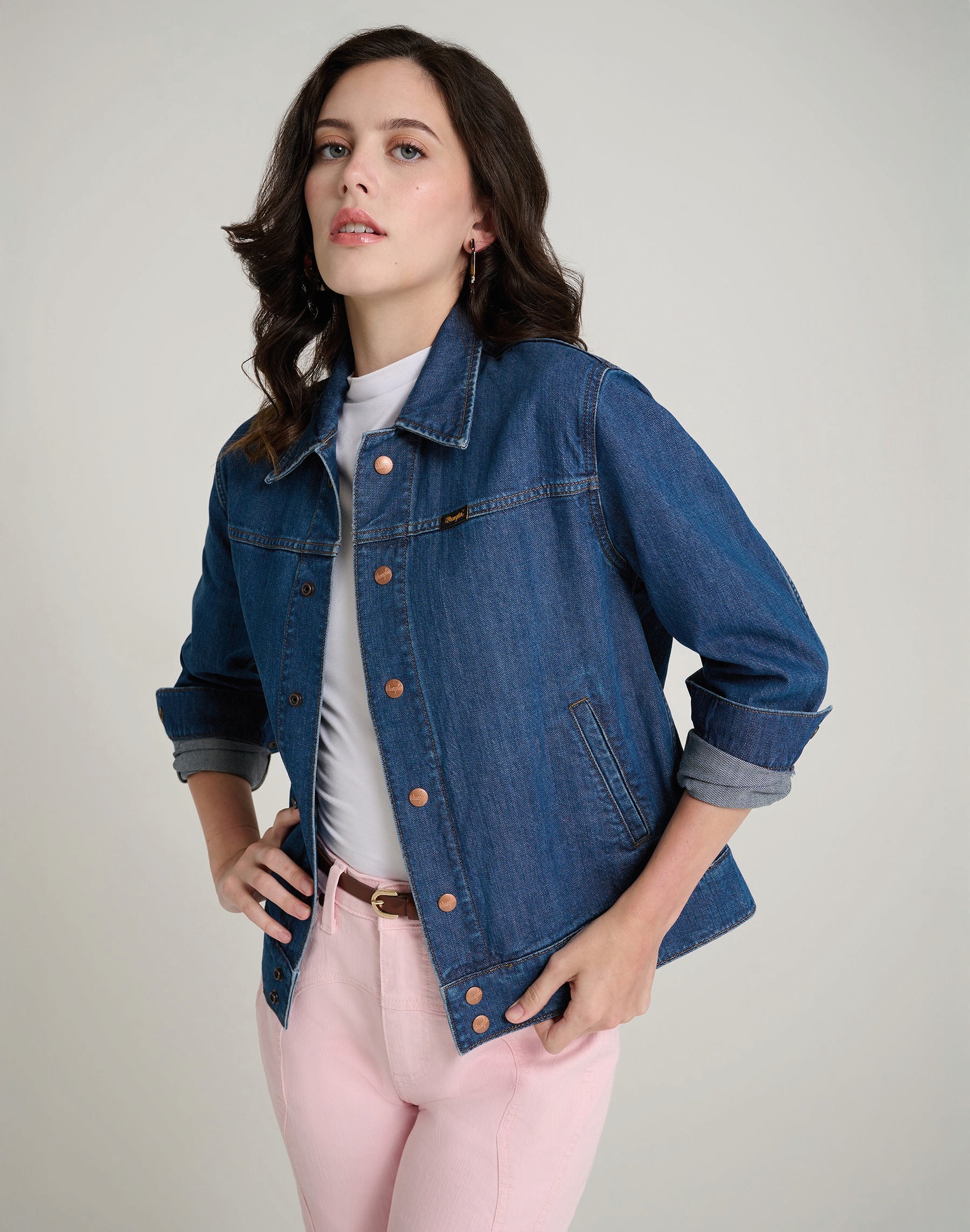 WRANGLER NANCY JACKET - Electric Indigo Blue - 112378560 von Wrangler
