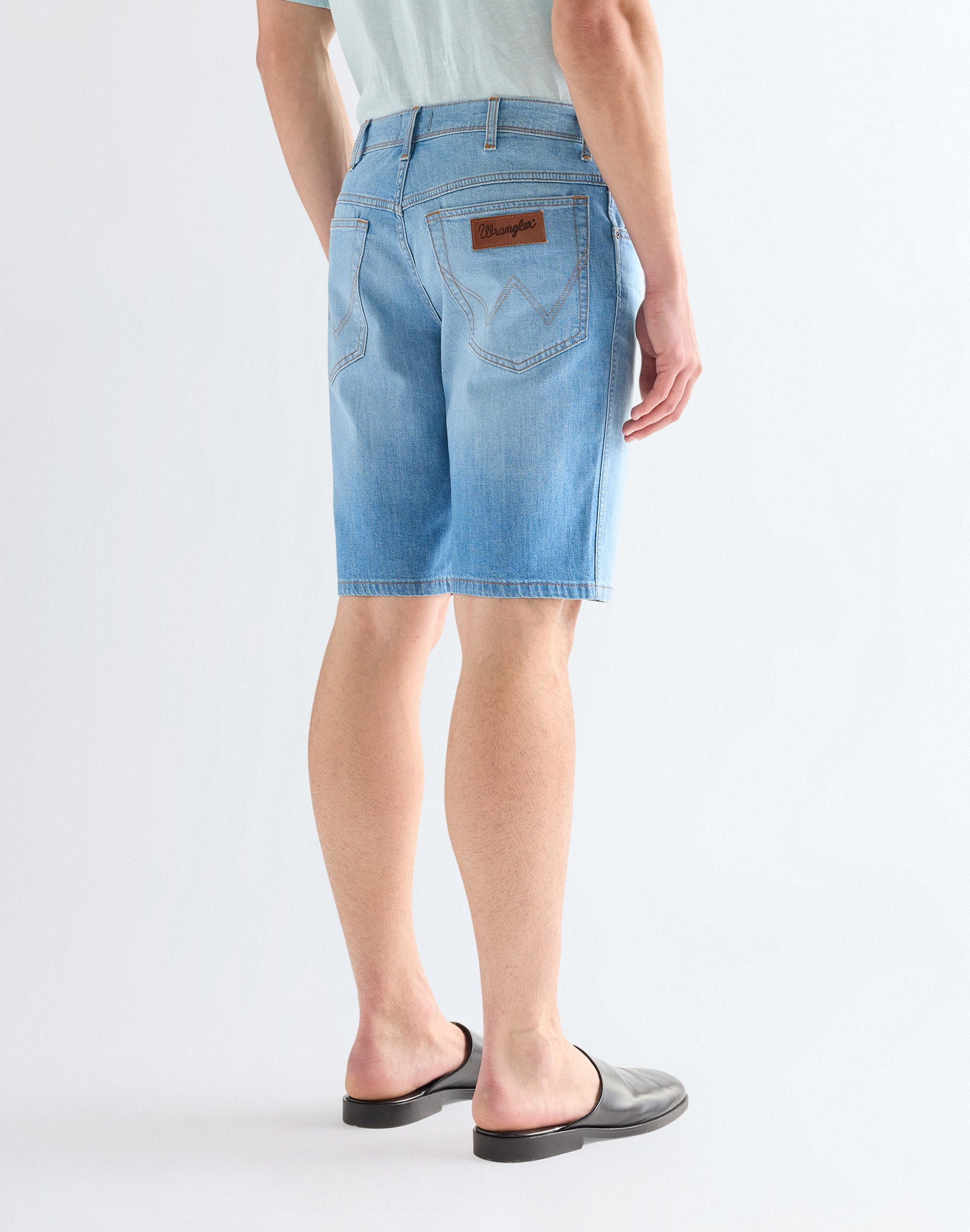 WRANGLER TEXAS SHORTS light wash 112378706 - LIGHTWEIGHT