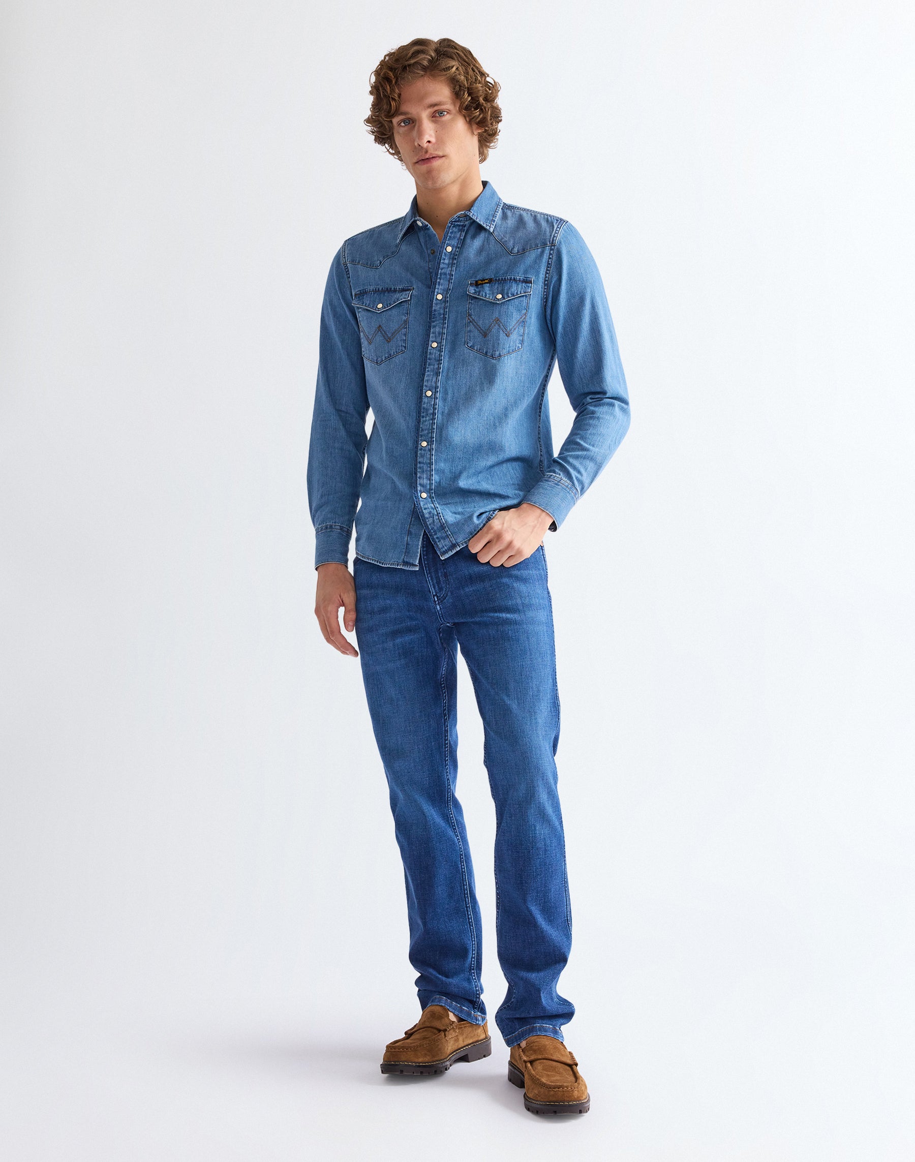 WRANGLER GREENSBORO Jeans - Indigo Dandelion Blue - 112378852 von Wrangler