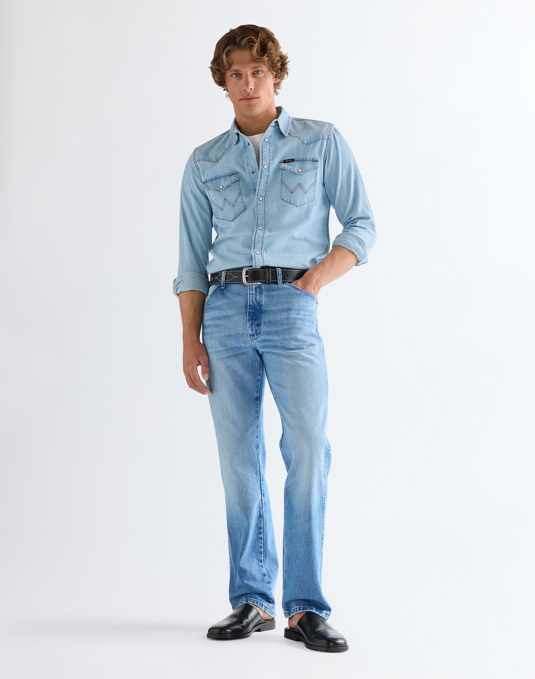 WRANGLER 13MWZ Cowboy - Silver Drift Blue - 112378998 von Wrangler
