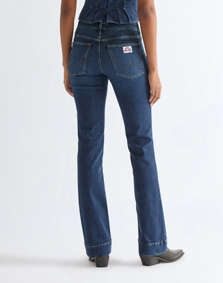 WRANGLER Flare Schlaghose - Midnight Seabreeze - 112379973