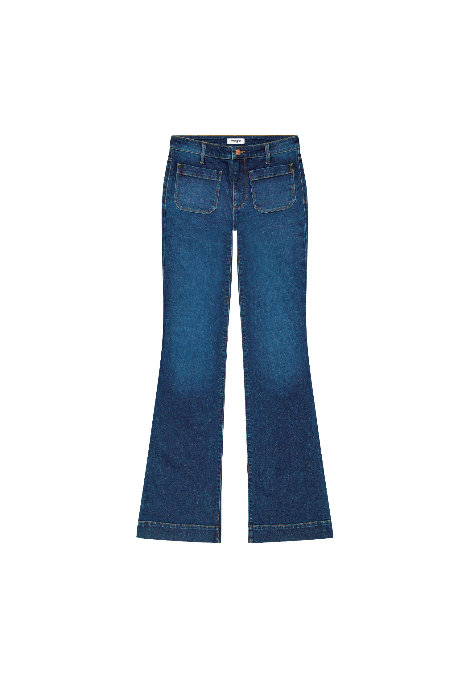 WRANGLER Flare Schlaghose - Midnight Seabreeze - 112379973 von Wrangler