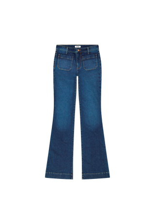 WRANGLER Flare Schlaghose - Midnight Seabreeze - 112379973