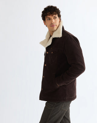 WRANGLER SHERPA WRANGE Winterjacke chocolate torte 112387067