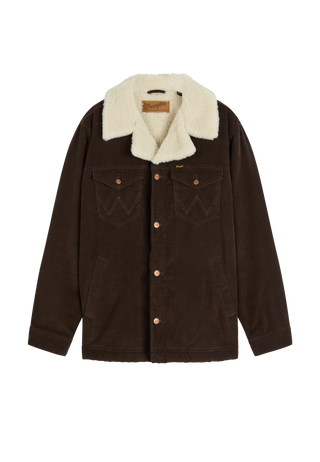 WRANGLER SHERPA WRANGE Winterjacke chocolate torte 112387067