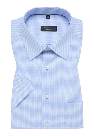 ETERNA COMFORT FIT Kurzarm Hemd - Sky Cloud Blue - 8038-11-K18E
