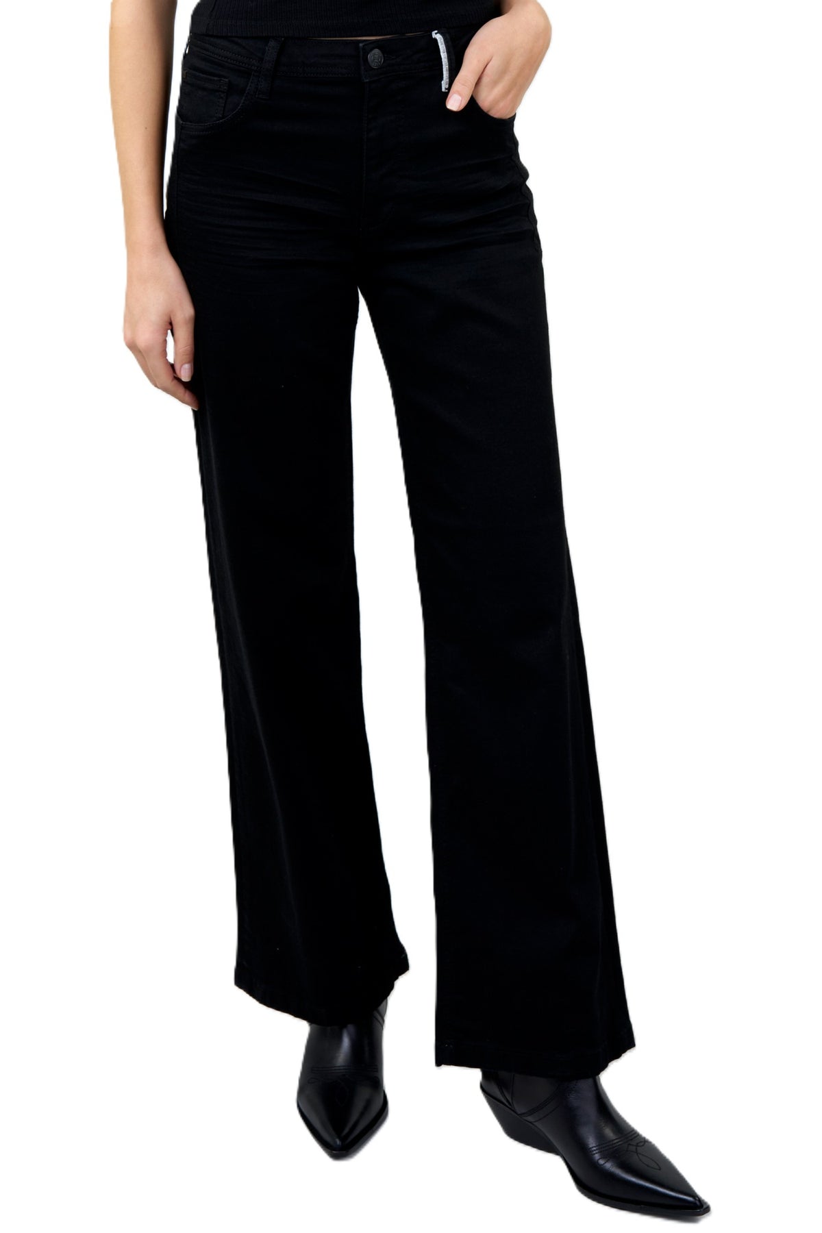 BLUE FIRE Judy Wide-Leg-Jeans - Midnight Obsidian - 1156.4140