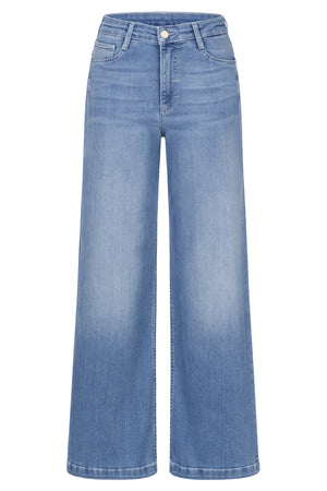 BLUE FIRE Judy Wide Leg Jeans - Sunwashed Sky Blue - 1156.264