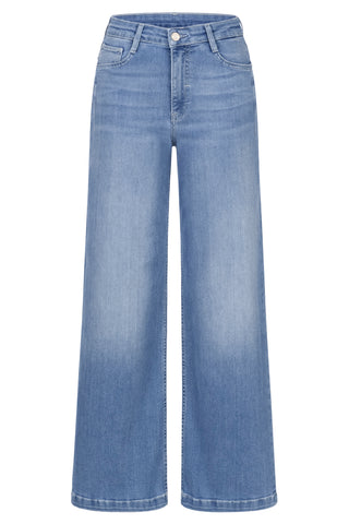 BLUE FIRE Judy Wide Leg Jeans - Sunwashed Sky Blue - 1156.264