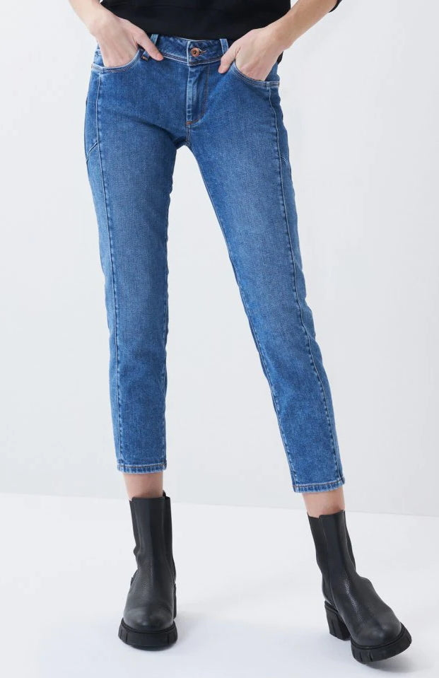 SALSA WONDER PUSH UP Skinny Jeans - Vintage Riviera Blue - 126001.8503