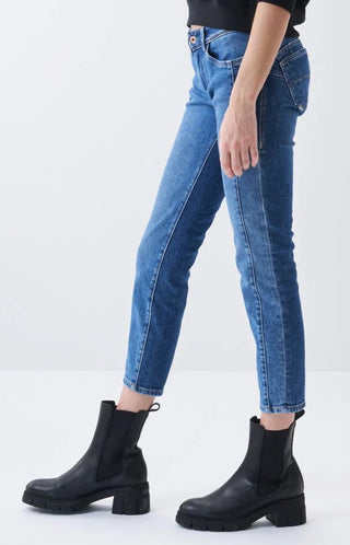 SALSA WONDER PUSH UP Skinny Jeans - Vintage Riviera Blue - 126001.8503