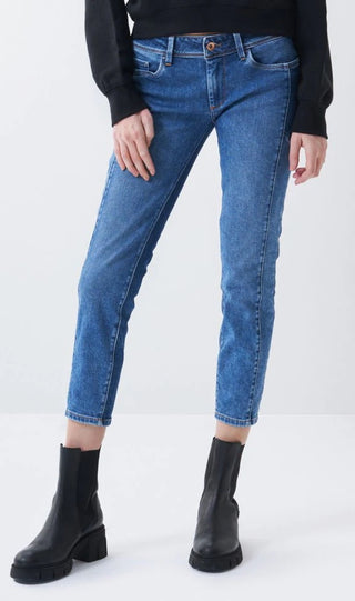 SALSA WONDER PUSH UP Skinny Jeans - Vintage Riviera Blue - 126001.8503