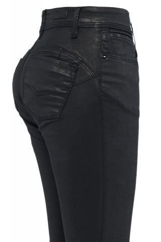 SALSA Wonder Push Up cropped gecoated Capri - Midnight Leather Ink - 120200.0000
