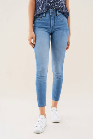 SALSA Secret Push In Skinny Capri - Ocean Mist Blue - 122653.8502