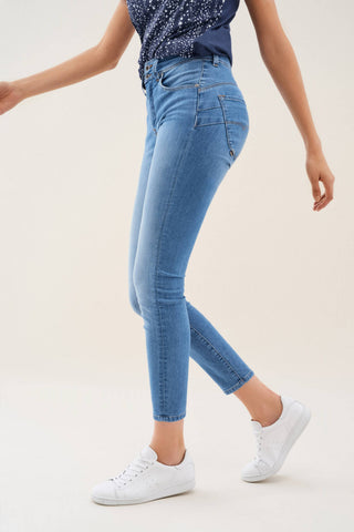 SALSA Secret Push In Skinny Capri - Ocean Mist Blue - 122653.8502
