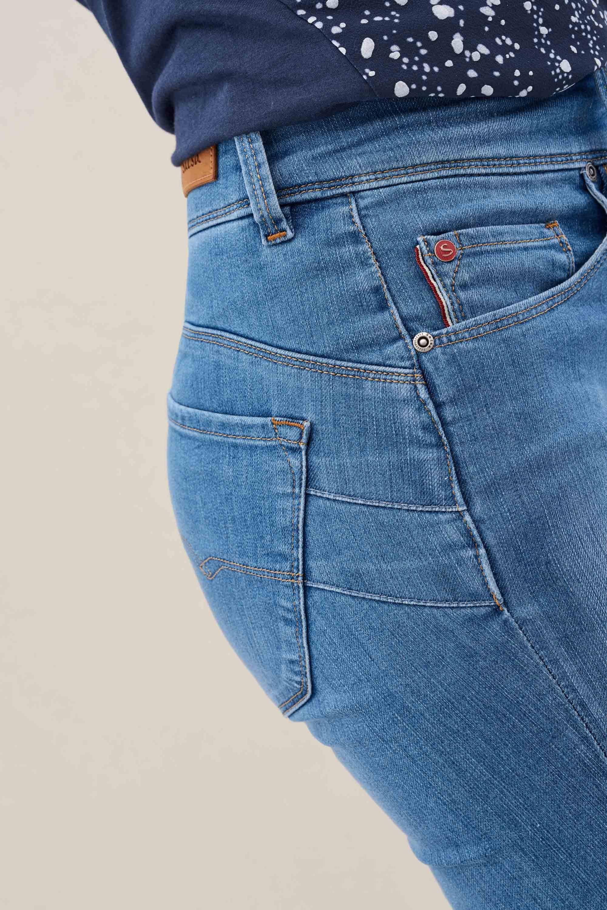SALSA Secret Push In Skinny Capri - Ocean Mist Blue - 122653.8502 von Salsa