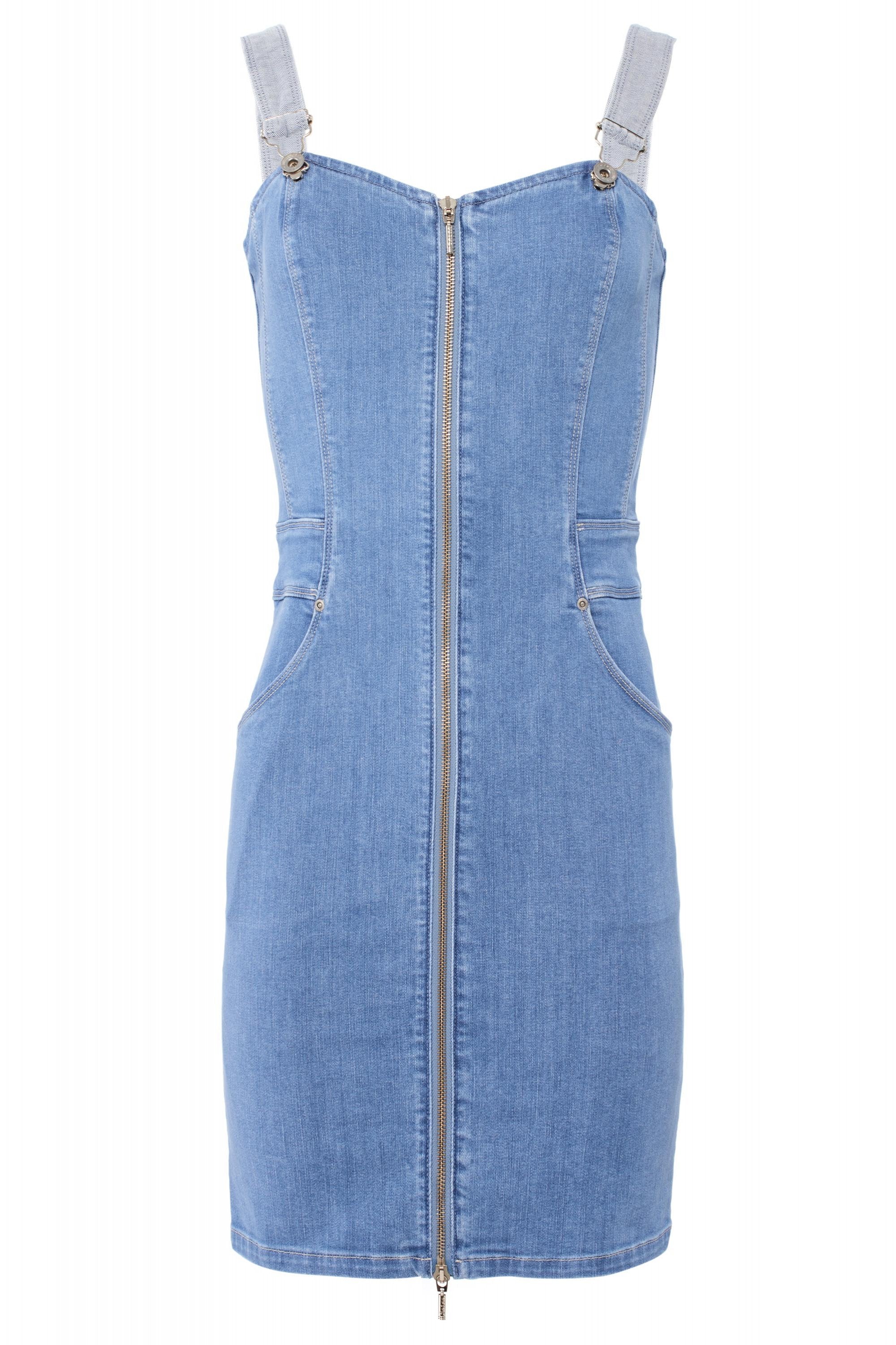 SALSA Jeanskleid Push Up - Coastal Sky Blue - 123298.8502