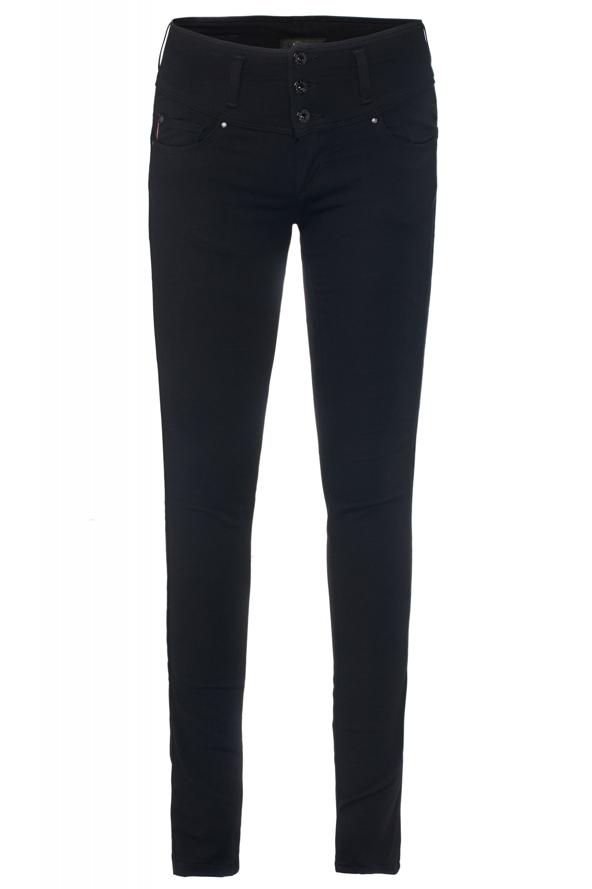SALSA Mystery Push Up Skinny - Midnight Velvet Black - 123425.0000