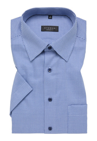 ETERNA COMFORT FIT Kurzarm Hemd - Harbor Sky Blue - 8038-12-K18E