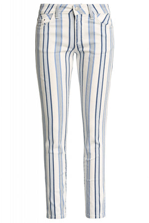 SALSA Colette Essential Capri - Blue Linen Stripe - 125118.0001