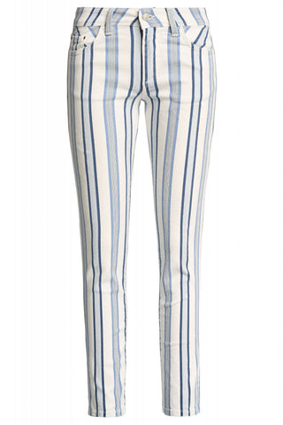SALSA Colette Essential Capri - Blue Linen Stripe - 125118.0001