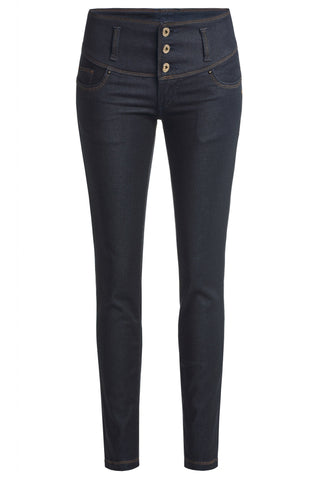 SALSA Mystery Push Up Capri - Midnight Indigo - 125628.8505