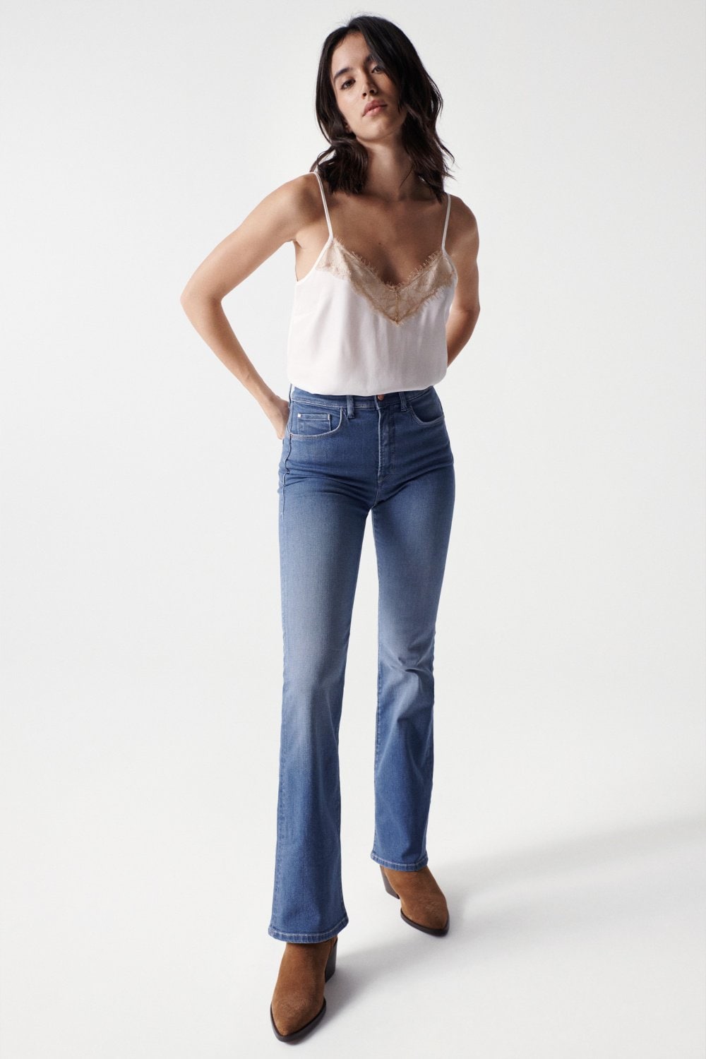 SALSA Glamour Push In Jeans - Coastal Sky Blue - 125726.8503 von Salsa