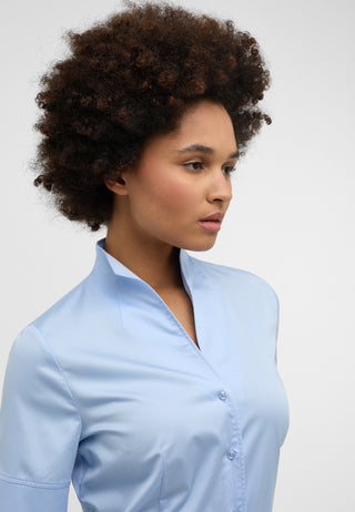ETERNA REGULAR FIT Kurzarm Bluse - Sky Dawn Satin - 5585-12-H266