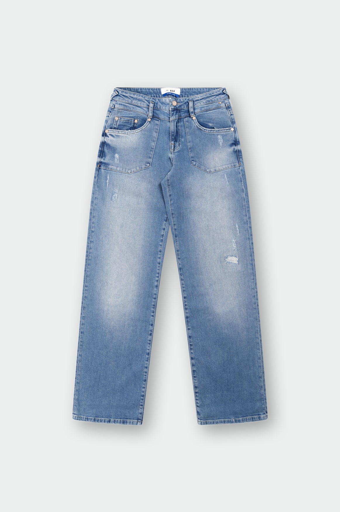 MOD JEANS NINI Wide Leg - Ocean Mist Blue - HW25-NINI.14320 von MOD Jeans
