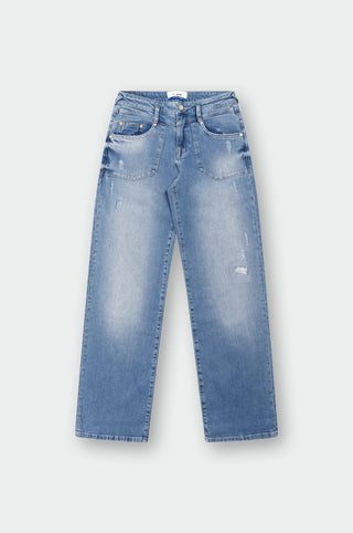 MOD JEANS NINI Wide Leg - Ocean Mist Blue - HW25-NINI.14320