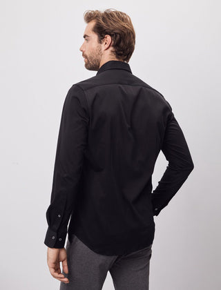 pierre cardin chemise slim fit manches longues noir 9095 8800 26880.9095