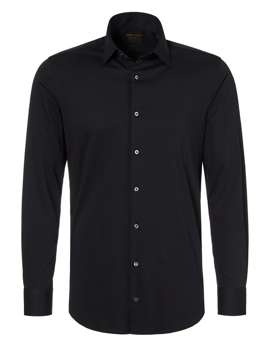 PIERRE CARDIN Slim Fit Hemd Langarm - Midnight Obsidian - 8800 26880.9095