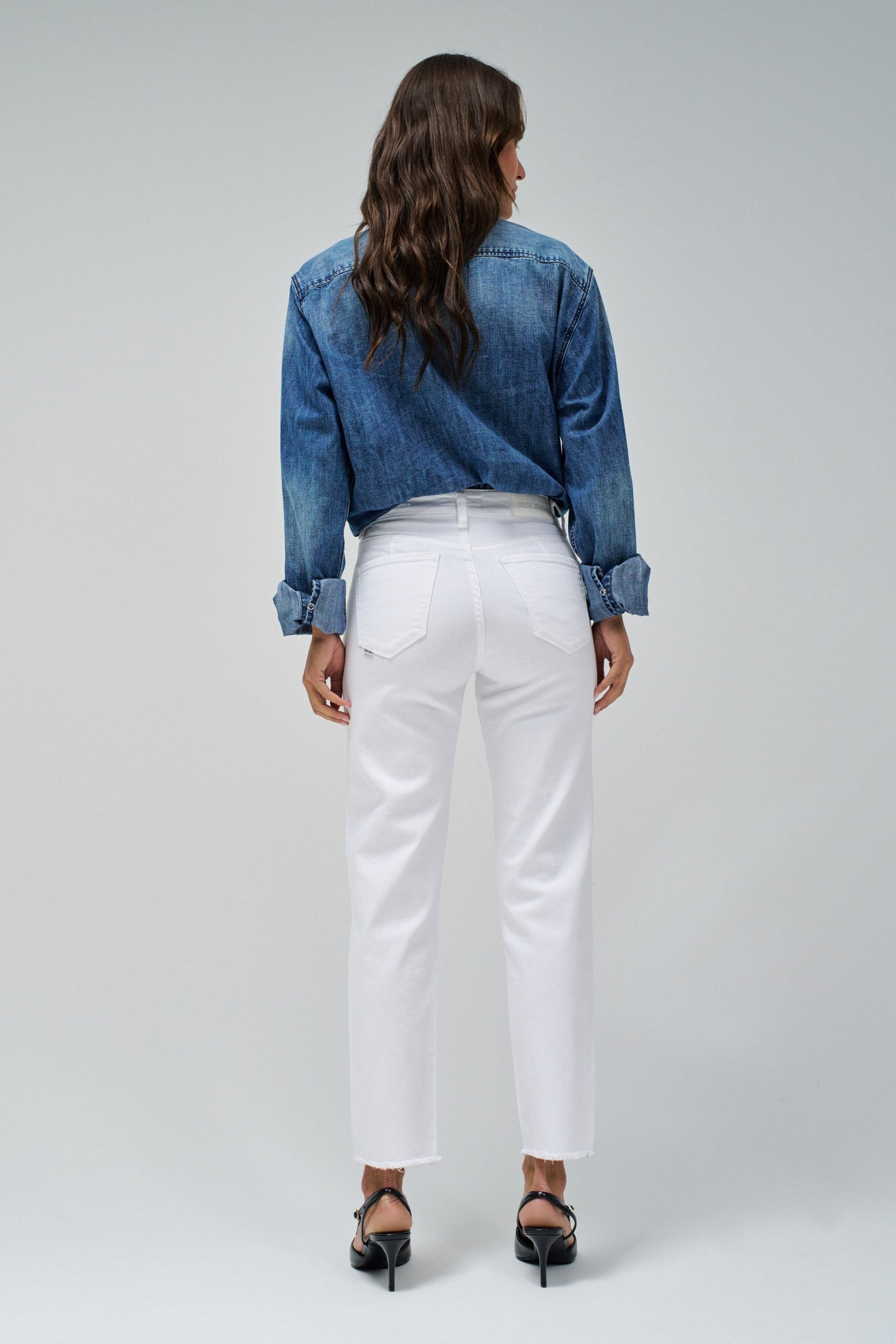 SALSA True Cropped Jeans - Bright Pearl White - 21008063.001 von Salsa
