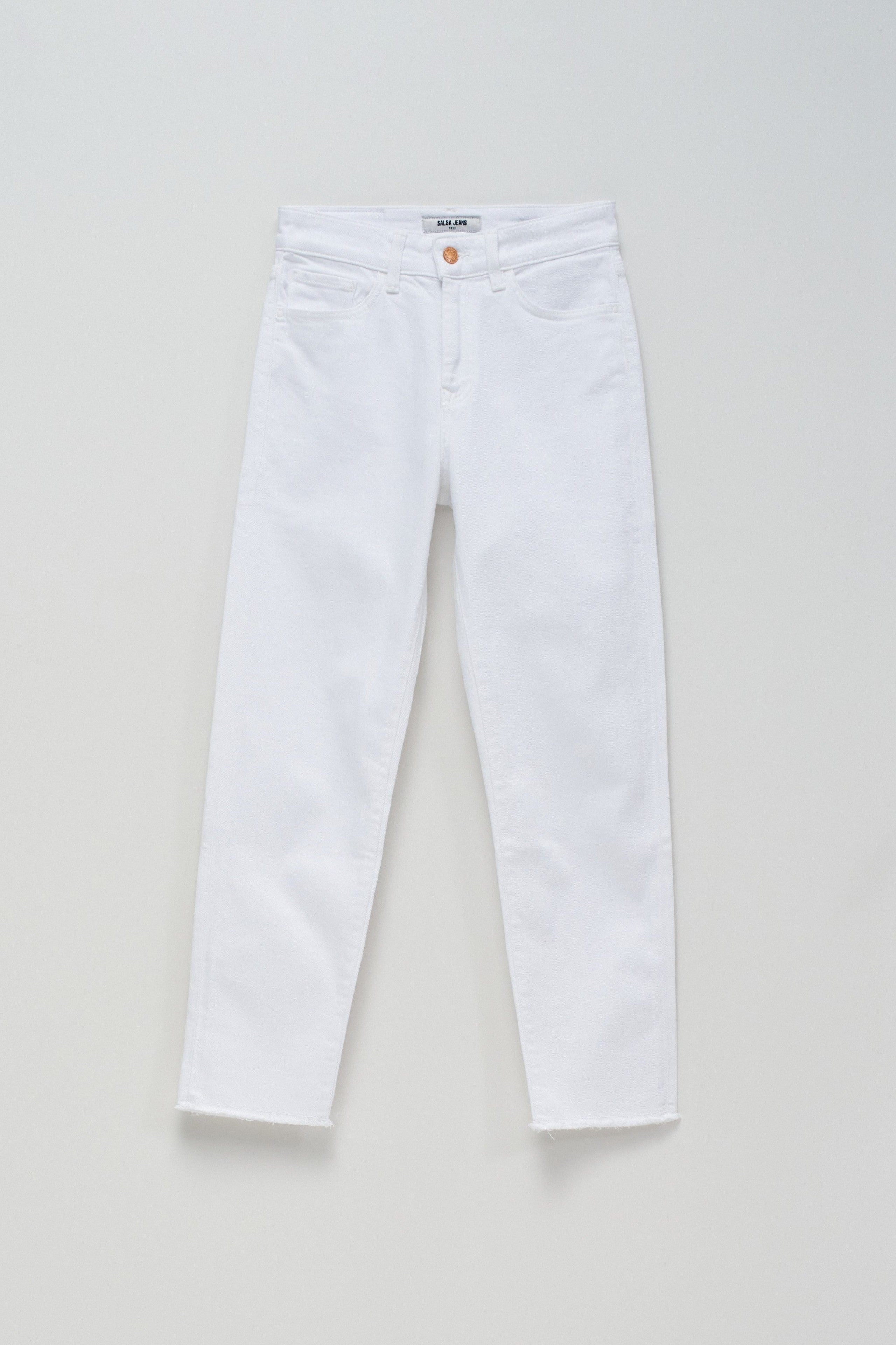 SALSA True Cropped Jeans - Bright Pearl White - 21008063.001 von Salsa